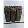Image 1 : (3) US Military 5 Gallon Empty Gas Cans - Pickup Only