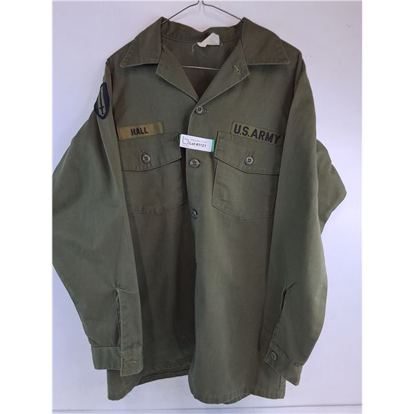 1960's US Army OG-107 Utility Jacket w/Vietnam Issue Patch