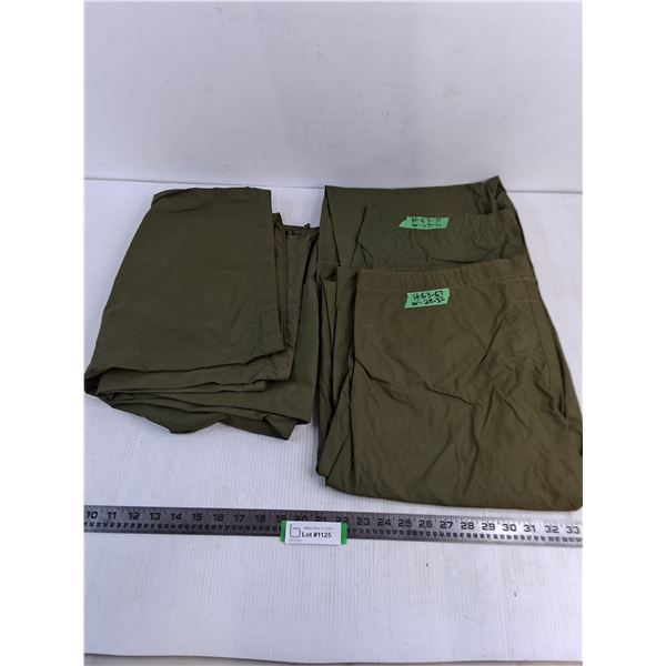 (3) Pairs of Canadian Military Rain Pants - Various Sizes
