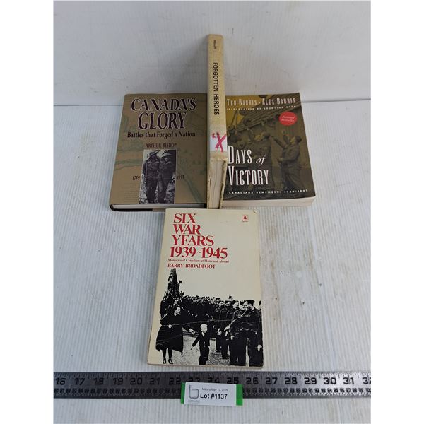 (4) WW2 Canadian Army History Books