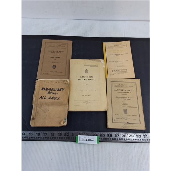 (5) WW2 Canadian Army Training Manuals