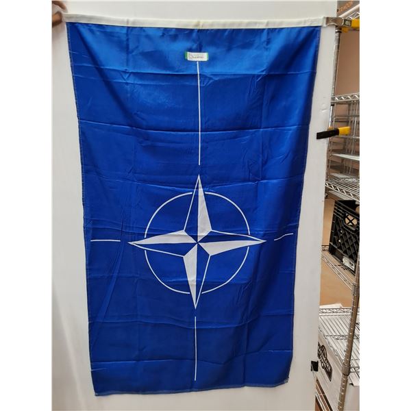 Alamo Double-Sided  Blue Nato Flag - 33" x 60"