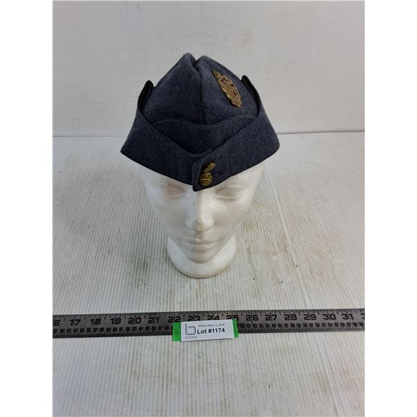 WW2 RCAF Wedge Cap - Dated 1941 - Mannequin Not Included