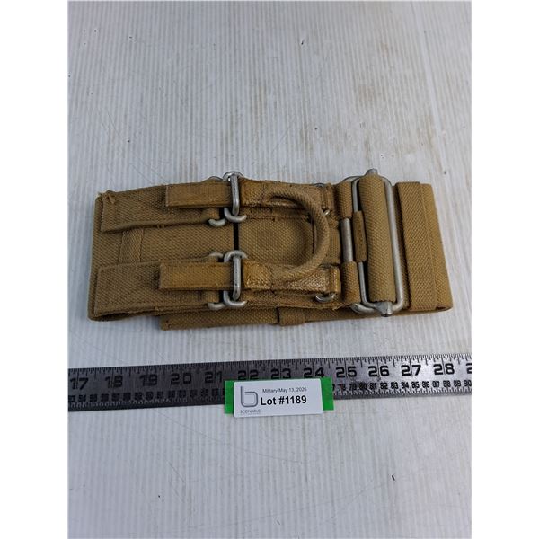 WW2 British Airborne Horsa Glider Pilot Quick Release Lap Seat Belt from 1942