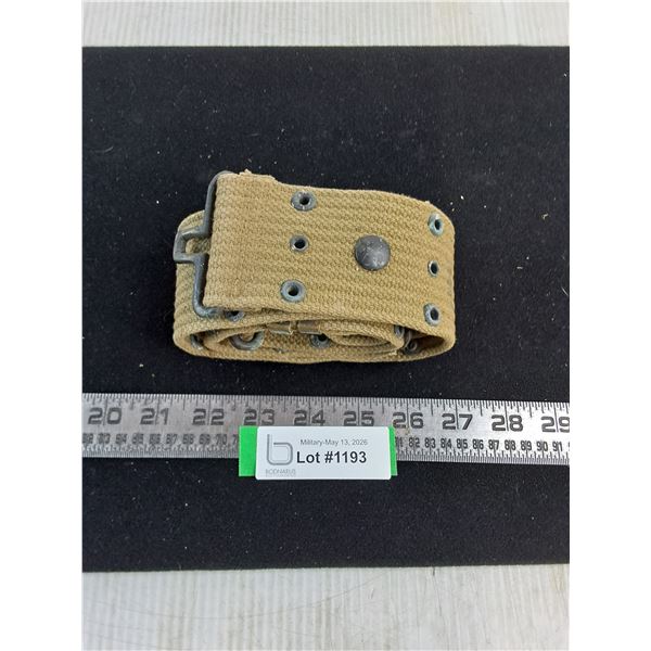 WW2 US Canvas Web Belt