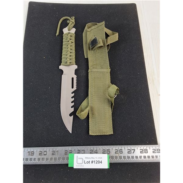 Fixed 5.5" Blade Survival Knife & Scabbard