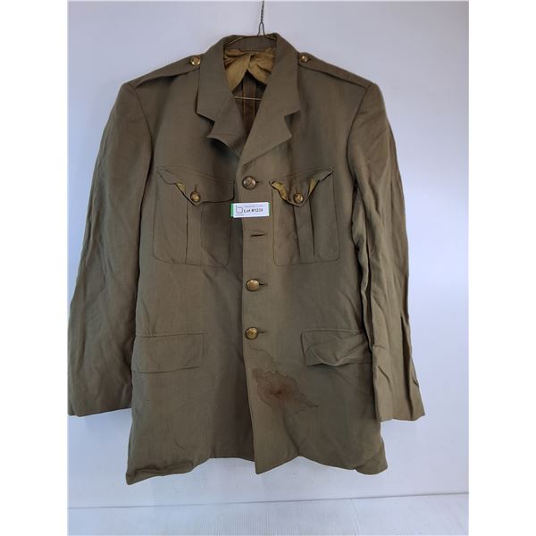 * 1957 Canadian Army Khaki Service Dress Tunic - Sizing Pictured
