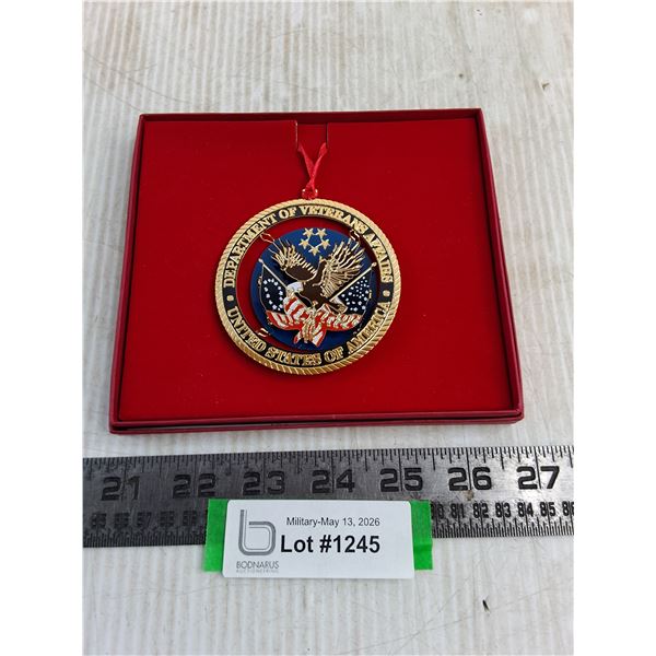 US Dept of Veteran's Affairs Christmas Ornament