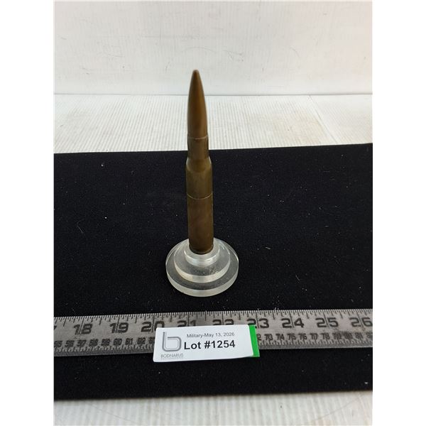 50 Calibre Bullet Lighter on Stand