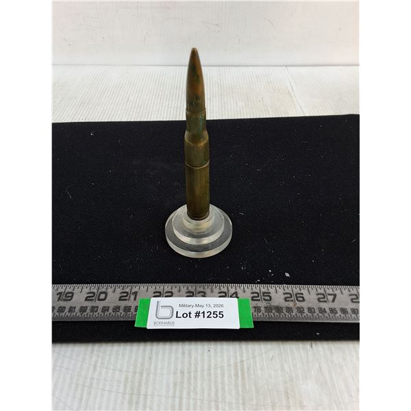 50 Calibre Bullet Lighter on Stand