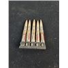 Image 3 : (5) Lee Enfield Practice Rounds & Clip from WW1