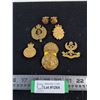 Image 1 : (5) Assorted Cap Badges, Cuff Links