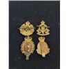 Image 2 : (4) Assorted Cap Badges