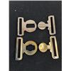Image 3 : (2) Royal Canadian Service Corp Brass Dress Belt Buckles
