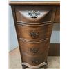 Image 3 : * Vintage Wooden 'Chippendale Styled' Kneehole Desk - 42x21x30" - Cannot Ship