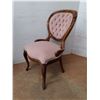 Image 3 : * Vintage "Victorian Style" Balloon-Back Chair - 35" High Back - Cannot Ship