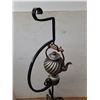 Image 2 : # Vintage Wrought Iron Teapot Stand w/Teapot & Oil Can - 50" High - Cannot Ship