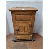 Image 1 : * Vintage Wooden Ice Box - 25x17x37" - Cannot Ship, Dolly Not Included