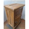 Image 4 : * Vintage Wooden Ice Box - 25x17x37" - Cannot Ship, Dolly Not Included