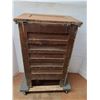 Image 5 : * Vintage Wooden Ice Box - 25x17x37" - Cannot Ship, Dolly Not Included