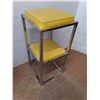 Image 4 : (2) MCM Metal Framed Stools - 16x16x17" Each - Pickup Only