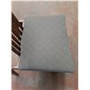 Image 4 : (2) MCM Teak Dining Chairs w/Grey-Brown Fabric - 35" High Back - Cannot Ship