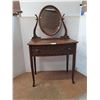 Image 1 : * "Quarter Cut" Oak Wash Stand Vanity - 32x31x19" + 24" High Mirror - Pickup Only