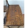 Image 3 : * "Quarter Cut" Oak Wash Stand Vanity - 32x31x19" + 24" High Mirror - Pickup Only