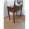 Image 5 : * "Quarter Cut" Oak Wash Stand Vanity - 32x31x19" + 24" High Mirror - Pickup Only