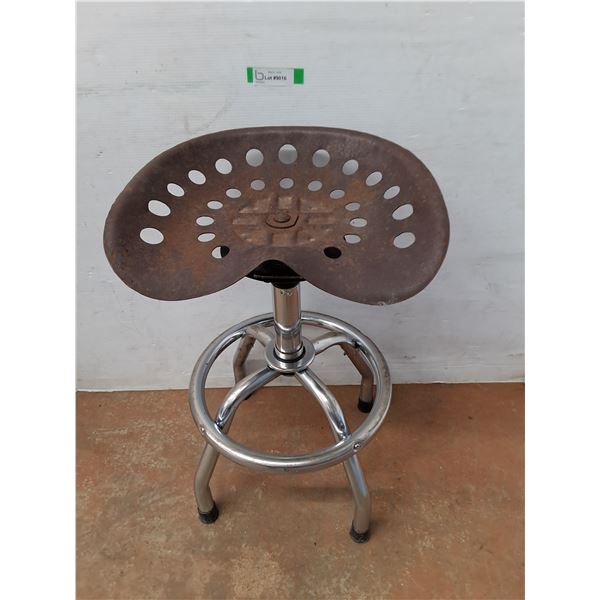 * Custom 'Vintage Tractor Seat' Bar Stool - 27" High - Not Adjustable - Cannot Ship