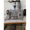 Image 2 : * Adler 250VAC Industrial Sewing Machine (Untested, 40x28x41") w/Partial Roll of Light Grey Cowhide