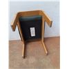 Image 3 : * MCM Dark Green Faux Leather Foot Stool - 22x15x14" - Pickup Only