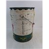 Image 2 : Vintage 5 Gallon "White Rose" HD Motor Oil Pail - Empty - Cannot Ship