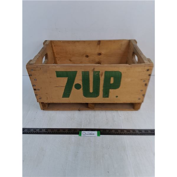 Vintage Wooden 7UP Crate - 20x12x10" - Pickup Only