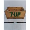 Image 1 : Vintage Wooden 7UP Crate - 20x12x10" - Pickup Only