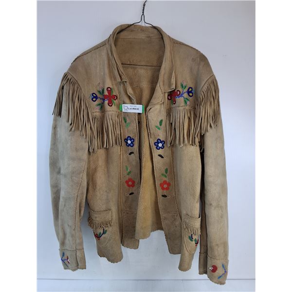 * Indigenous Styled Animal Skin Jacket - Approx Men's Large