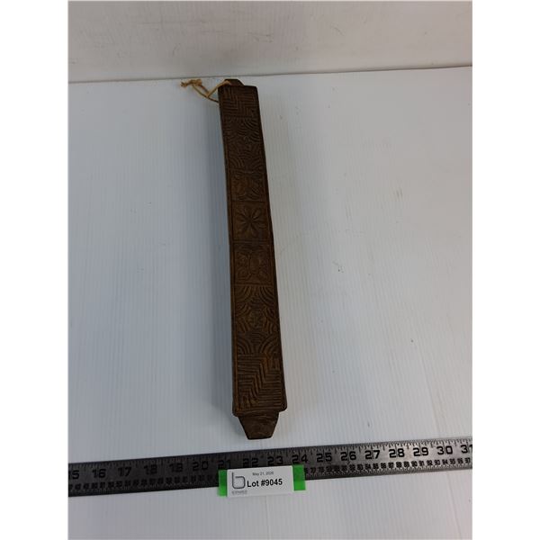 Antique Wooden Asian Rice Press - 19" Length