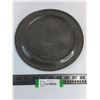 Image 1 : Antique Gun Metal 10" Communion Plate from England