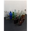 Image 2 : (14) Assorted Vintage Glass Bottles - Cannot Ship