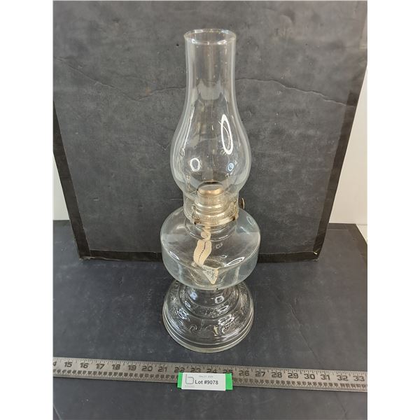 Antique "White Flame Light Co" Oil Lamp - 18" Tall - Cannot Ship
