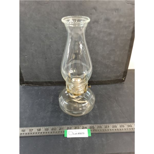 Antique "White Flame Light Co" Oil Lamp - 12.5" Tall - Cannot Ship