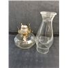 Image 3 : Antique "White Flame Light Co" Oil Lamp - 12.5" Tall - Cannot Ship