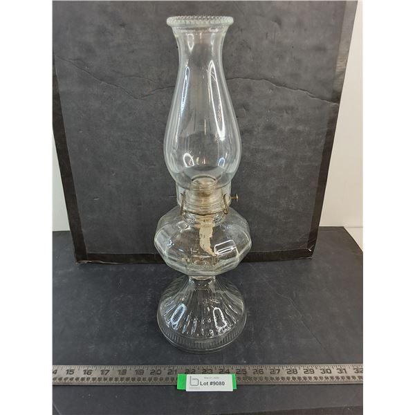 Antique Oil Lamp - 18" Tall - Cannot Ship