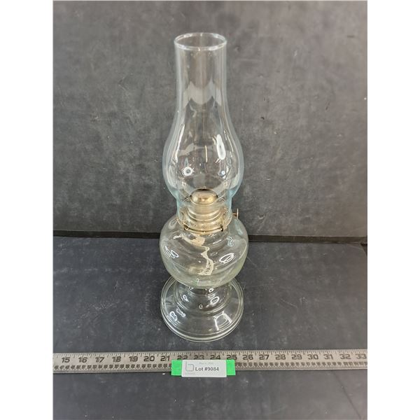 Antique "White Flame Light Co" Oil Lamp - 17" Tall - Cannot Ship