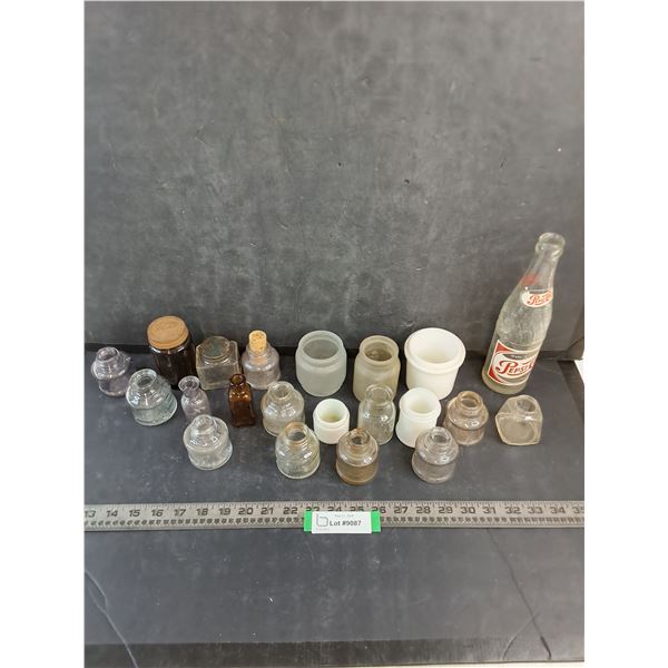 (21) Assorted Vintage Glass Bottles - Cannot Ship