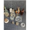 Image 3 : (29) Assorted Vintage Bottles, Ash Tray, Stopper, Embalmed Wasp - Cannot Ship