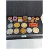 Image 1 : Assorted Vintage Containers & Tins, Clock Faces, Misc.