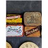 Image 3 : Assorted Vintage Containers & Tins, Clock Faces, Misc.