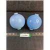 Image 1 : (2) Antique Lightning Rod Milk Glass Balls - Pickup Preferred