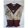 Image 1 : * Mejia Western Themed Animal Skin Poncho from Mexico - Approx Size Men's L/XL